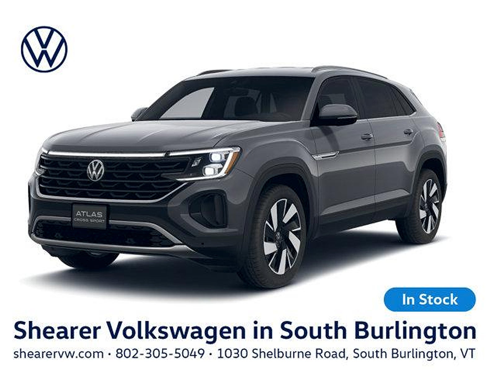 Pure Gray 2026 Volkswagen Atlas Cross Sport SUV / Crossover All-Wheel Drive Automatic