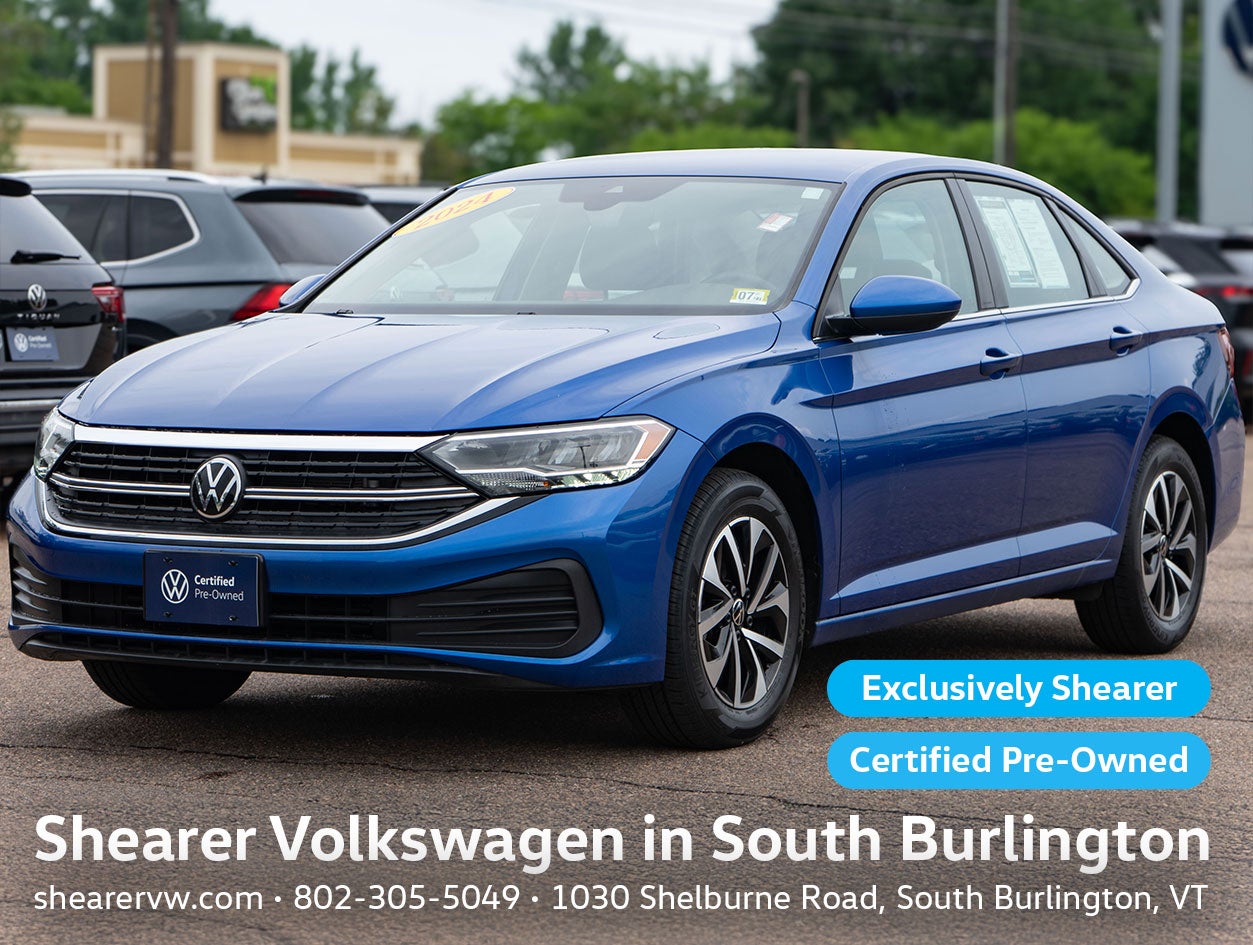 Blue 2024 Volkswagen Jetta Sedan Front-Wheel Drive Automatic