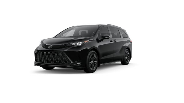 Midnight Black Metallic 2026 Toyota Sienna Minivan All-Wheel Drive Continuously Variable Transmission