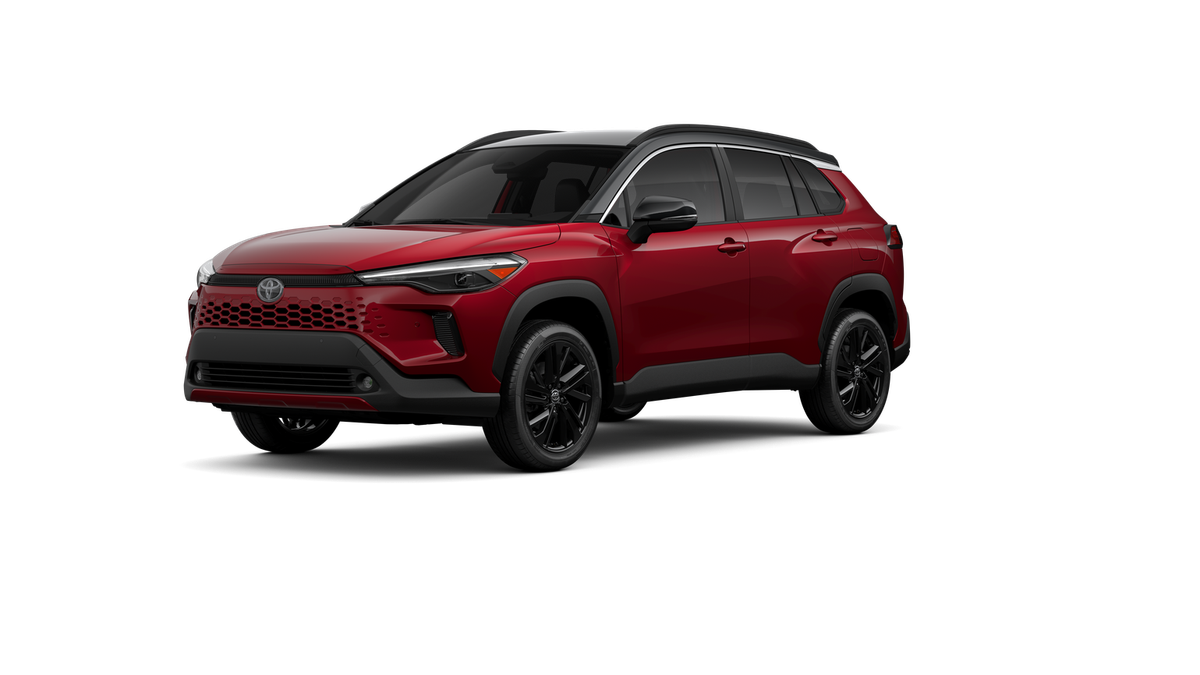 Soul Red Crystal With Jet Black Roof 2026 Toyota Corolla Cross Hybrid SUV / Crossover All-Wheel Drive Continuously Variable Transmission