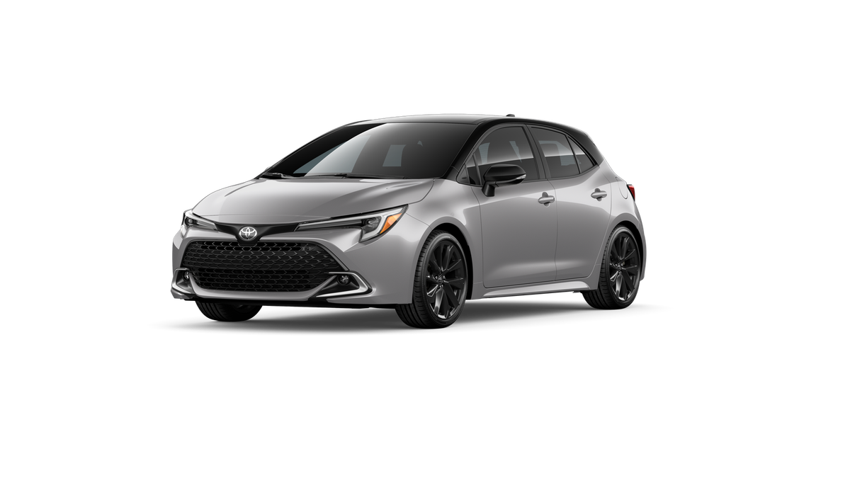 Classic Silver Metallic With Midnight Black Metall 2026 Toyota Corolla Hatchback Hatchback Front-Wheel Drive Continuously Variable Transmission