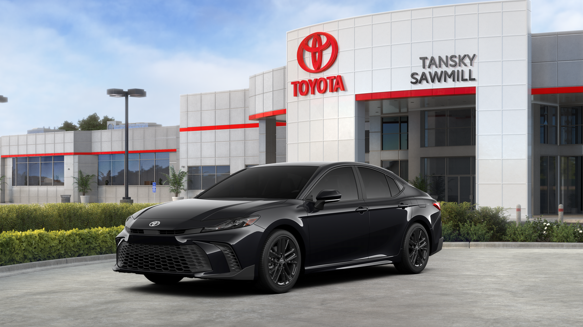 Midnight Black Metallic 2026 Toyota Camry Sedan Front-Wheel Drive Continuously Variable Transmission