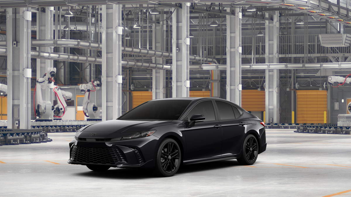 Midnight Black Metallic 2026 Toyota Camry Sedan Front-Wheel Drive Continuously Variable Transmission