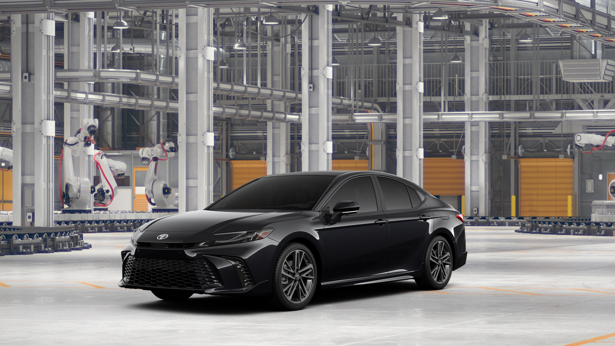 Midnight Black Metallic 2026 Toyota Camry Sedan All-Wheel Drive Continuously Variable Transmission