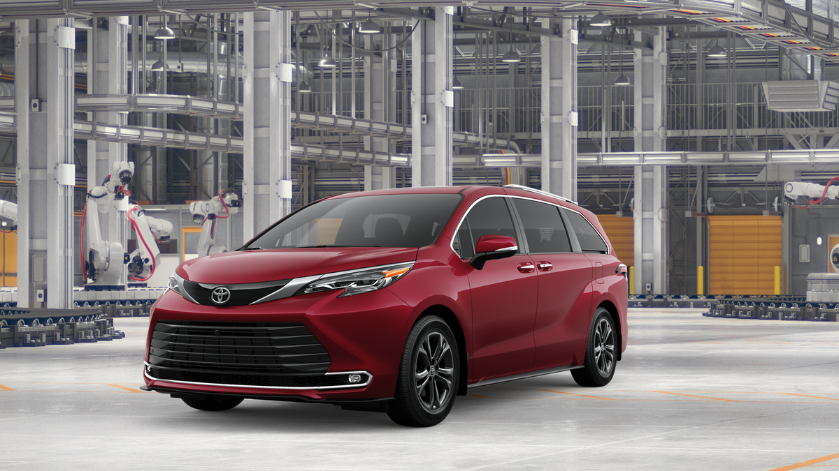 Red (Ruby Flare Pearl [Extra_Cost_Color]) 2026 Toyota Sienna Minivan All-Wheel Drive Continuously Variable Transmission