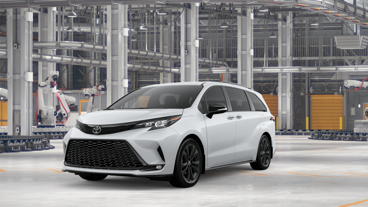 Ice Cap 2026 Toyota Sienna Minivan Front-Wheel Drive Continuously Variable Transmission