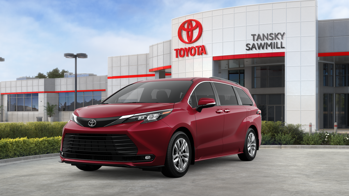 Red (Ruby Flare Pearl [Extra_Cost_Color]) 2026 Toyota Sienna Minivan All-Wheel Drive Continuously Variable Transmission