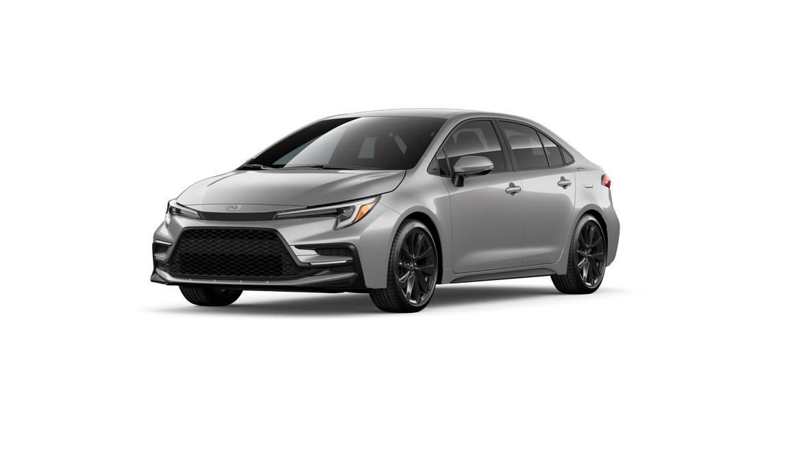 Classic Silver Metallic 2027 Toyota Corolla Sedan Front-Wheel Drive Continuously Variable Transmission