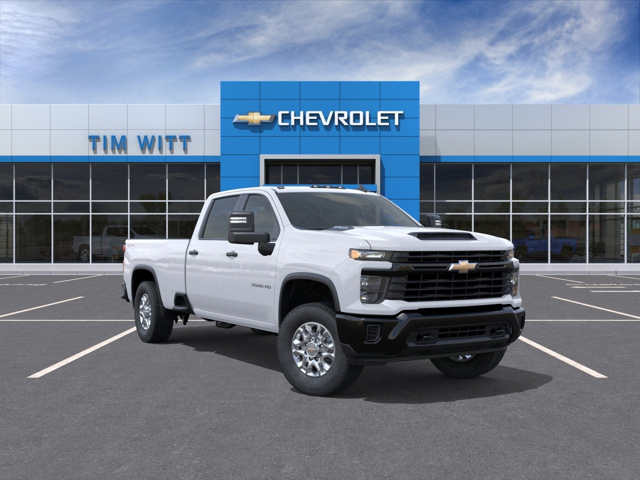 Summit White 2026 Chevrolet Silverado 3500HD Pickup Truck Four-Wheel Drive Automatic