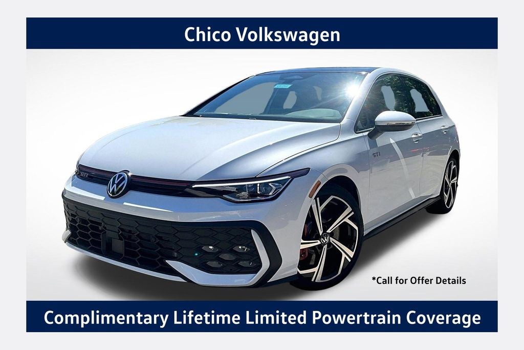 Opal White Pearl 2026 Volkswagen Golf GTI Hatchback Front-Wheel Drive 7-Speed Dual Clutch