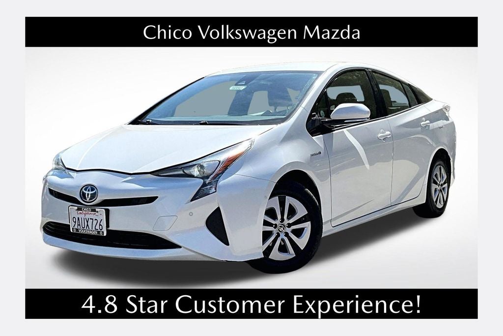 White (Blizzard Pearl) 2018 Toyota Prius Hatchback Front-Wheel Drive Continuously Variable Transmission