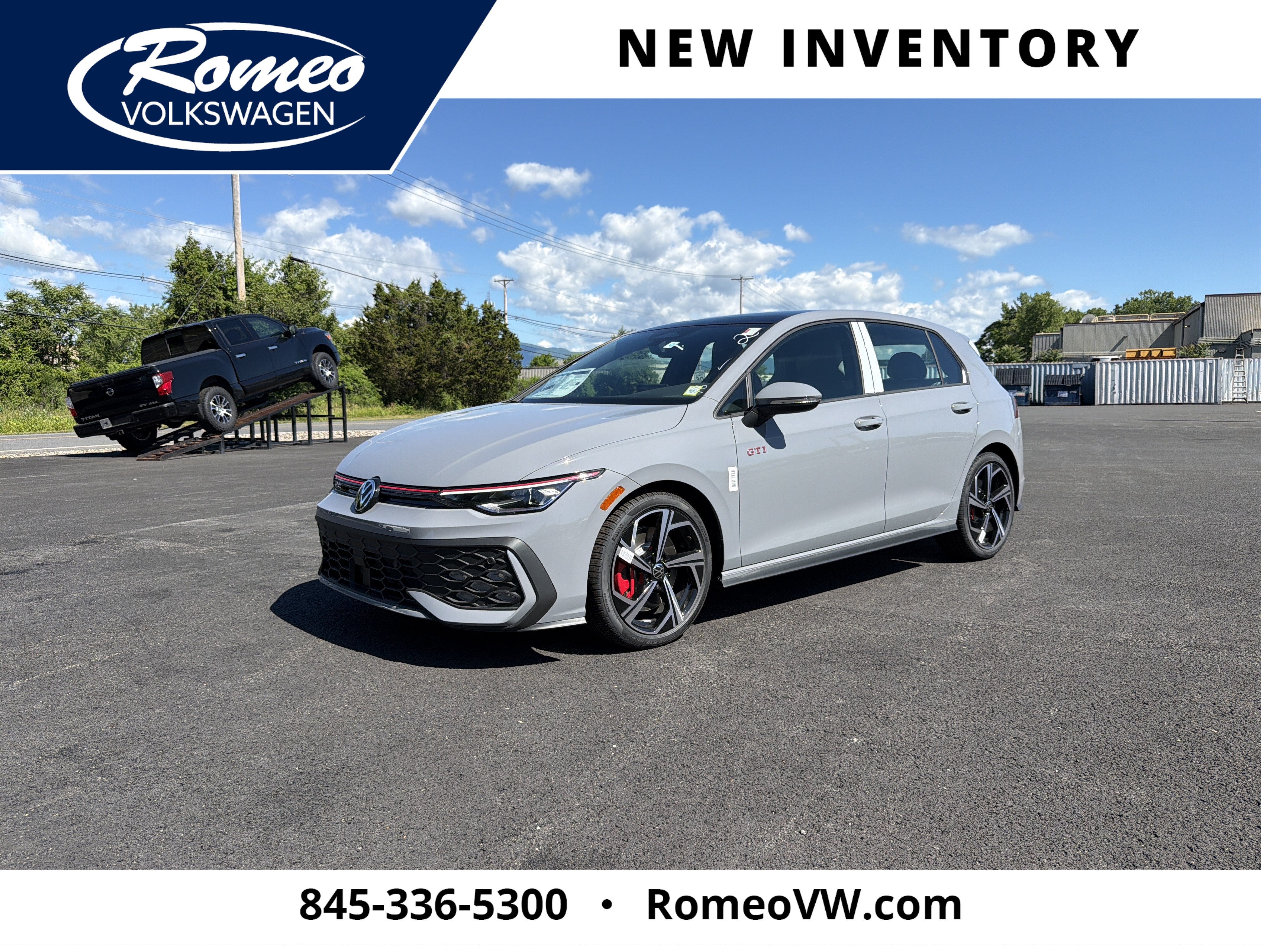 Moonstone Gray 2026 Volkswagen Golf GTI Hatchback Front-Wheel Drive 7-Speed Dual Clutch