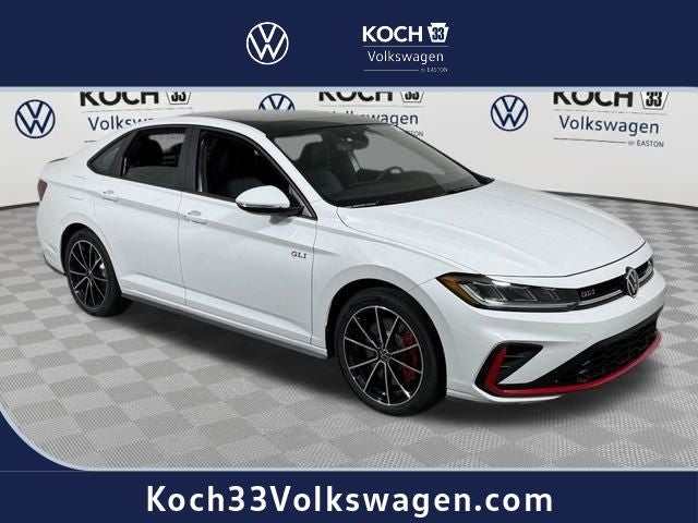 Pure White 2026 Volkswagen Jetta GLI Sedan Front-Wheel Drive 6-Speed Manual