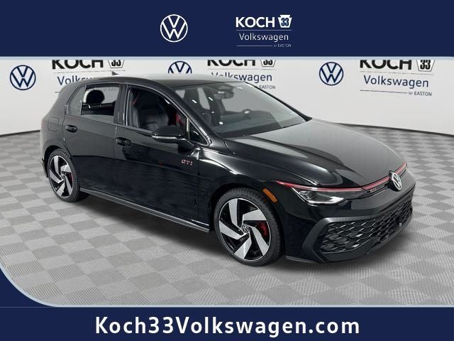 Mythos Black Metallic 2026 Volkswagen Golf GTI Hatchback Front-Wheel Drive 7-Speed Dual Clutch