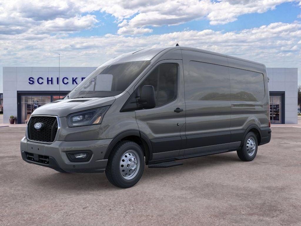 Carbonized Gray Metallic 2026 Ford Transit Cargo Van All-Wheel Drive Automatic