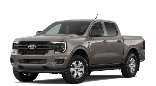 Marsh Gray 2026 Ford Ranger XL SuperCrew 4WD Pickup Truck Four-Wheel Drive Automatic
