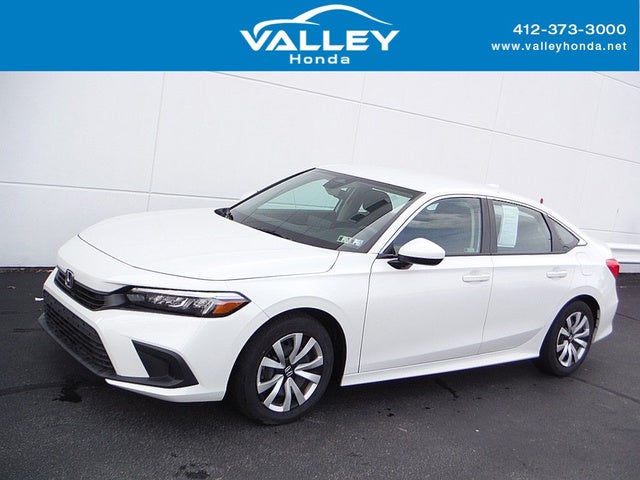 White 2023 Honda Civic Sedan Front-Wheel Drive Automatic
