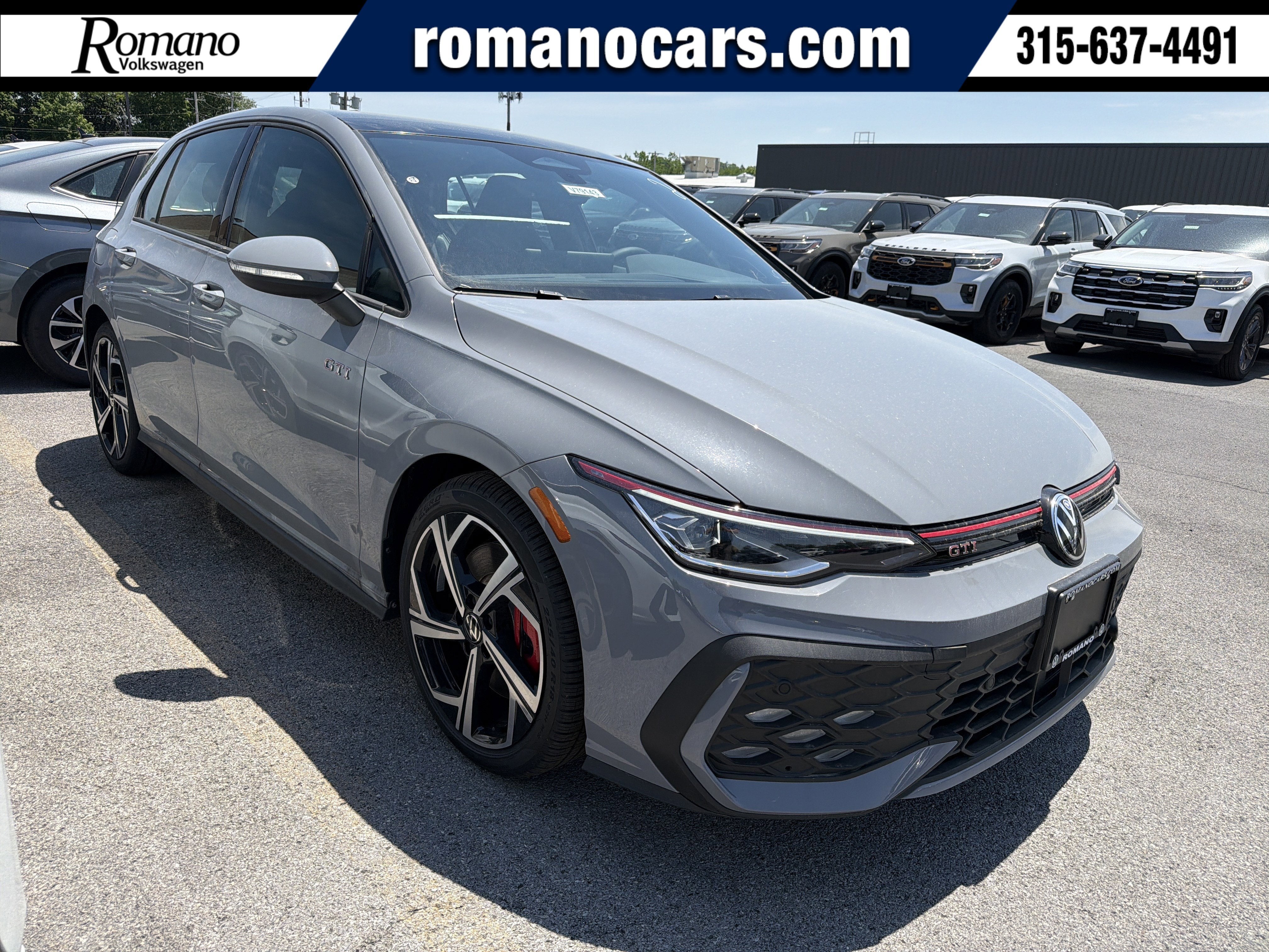 Moonstone Gray 2026 Volkswagen Golf GTI Hatchback Front-Wheel Drive 7-Speed Dual Clutch