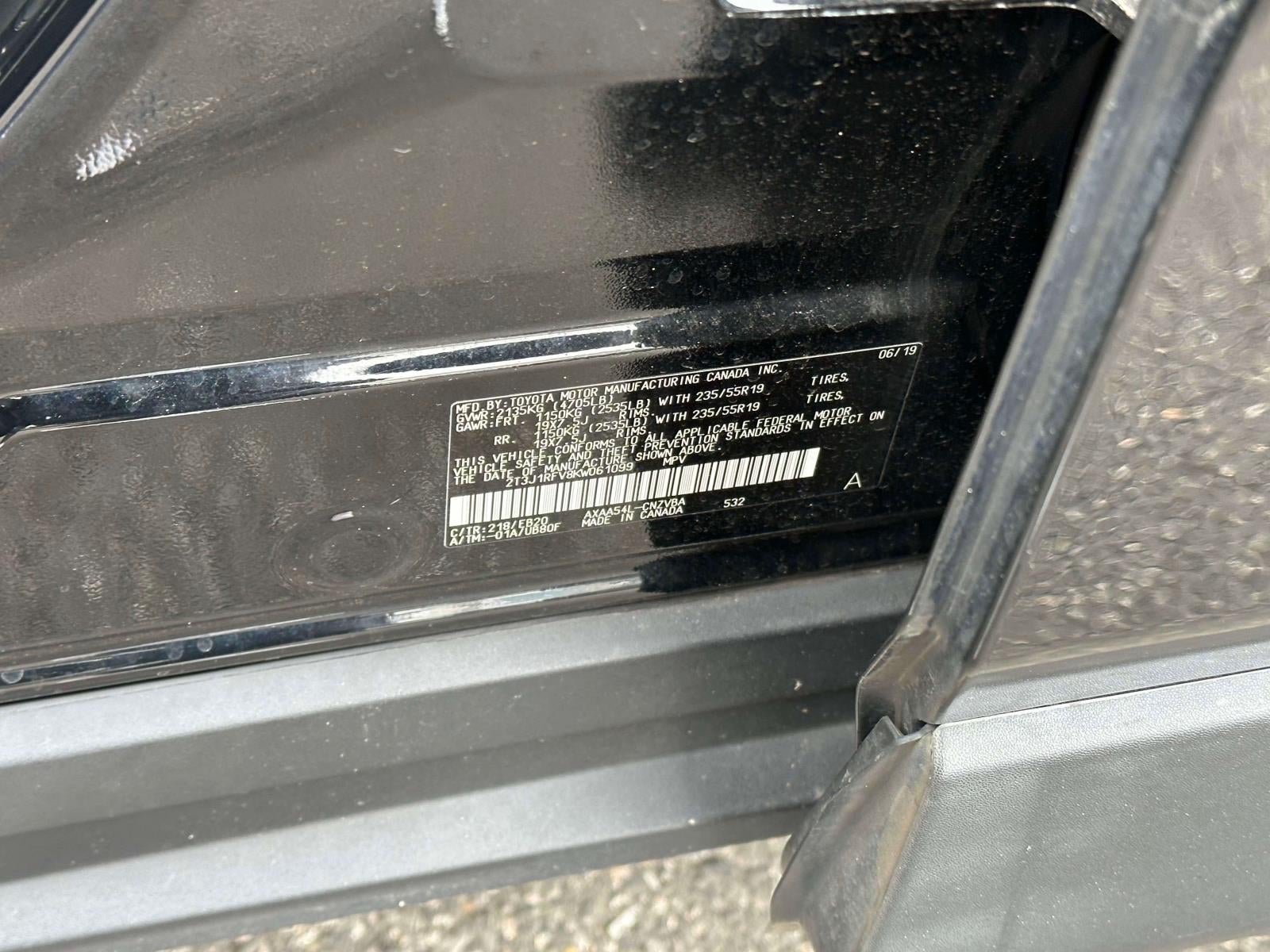 2019 Toyota RAV4 Adventure AWD (Natl)