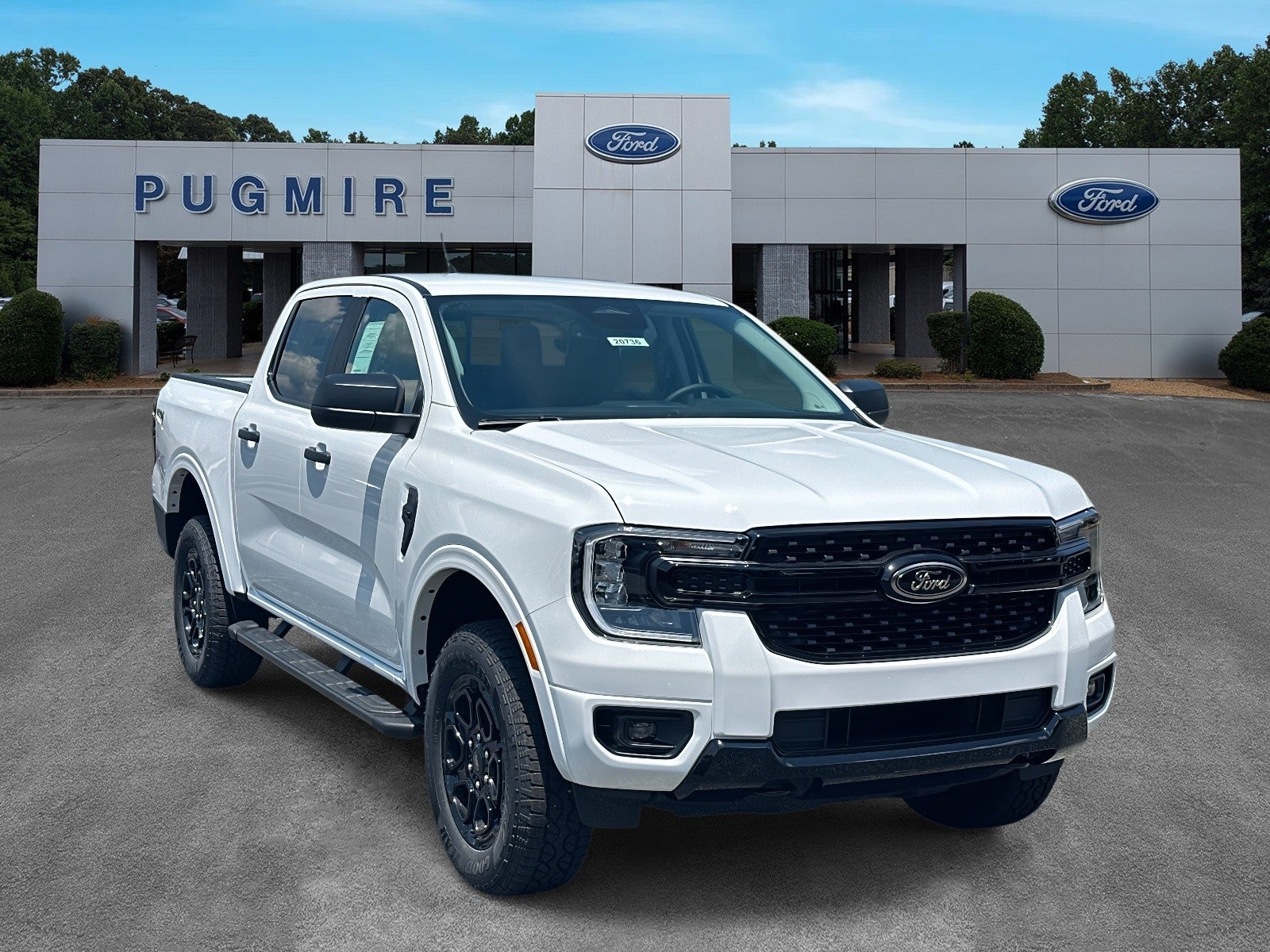 Oxford White 2025 Ford Ranger XLT SuperCrew 4WD Pickup Truck Four-Wheel Drive Automatic