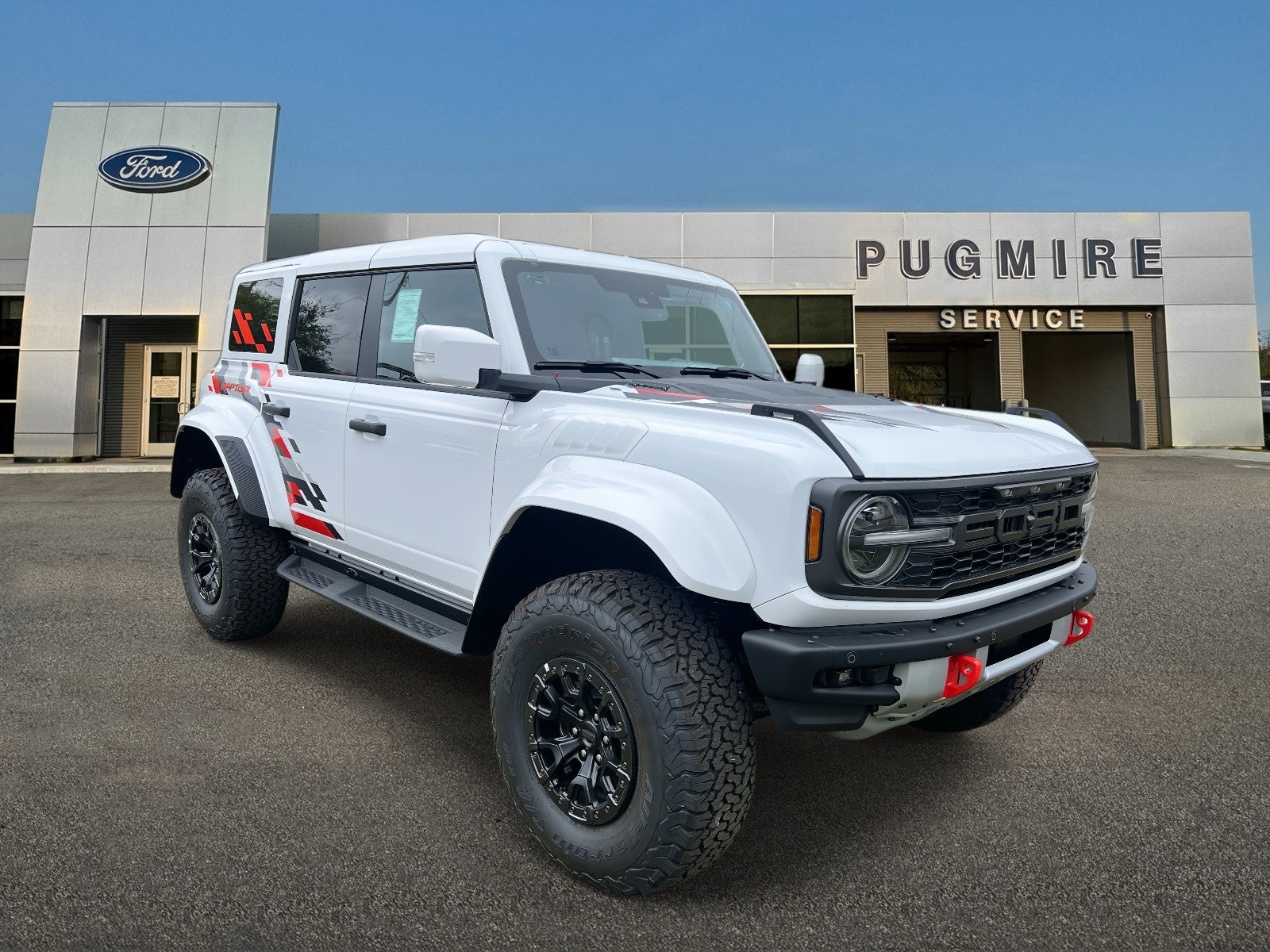Oxford White 2025 Ford Bronco Raptor 4WD SUV / Crossover Four-Wheel Drive Automatic
