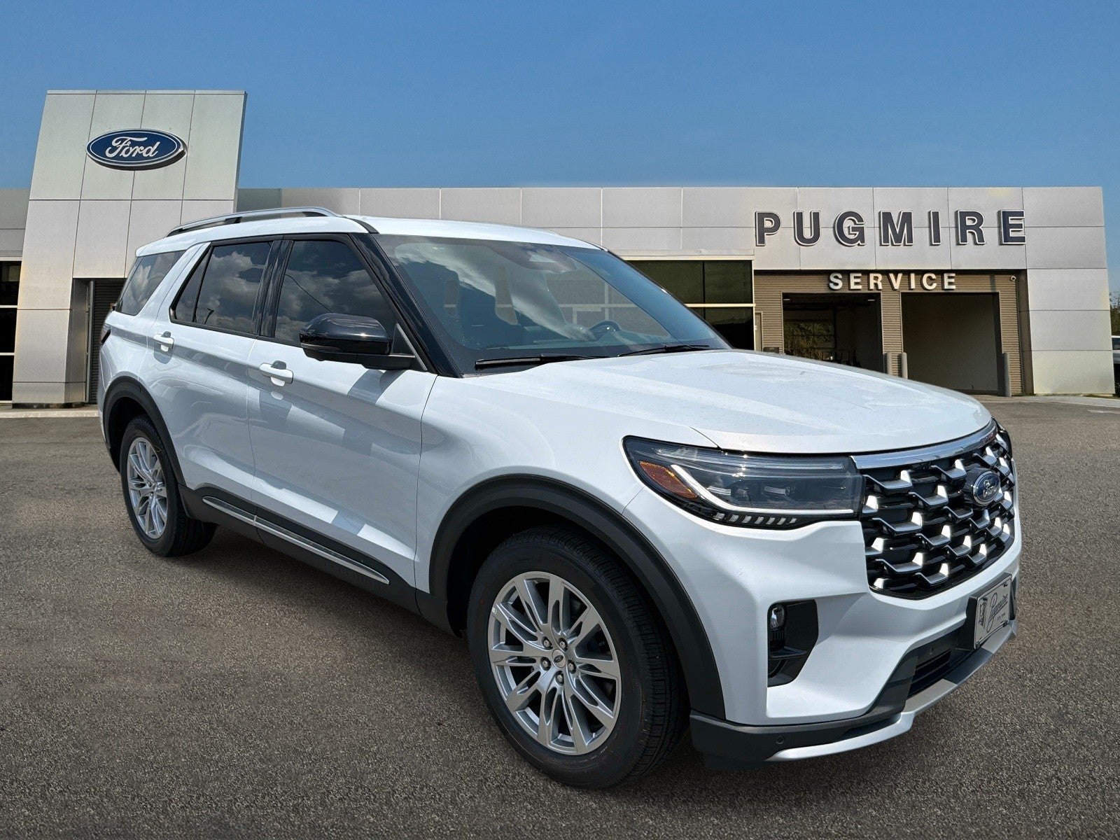 Space White Met 2026 Ford Explorer SUV / Crossover Rear-Wheel Drive Automatic