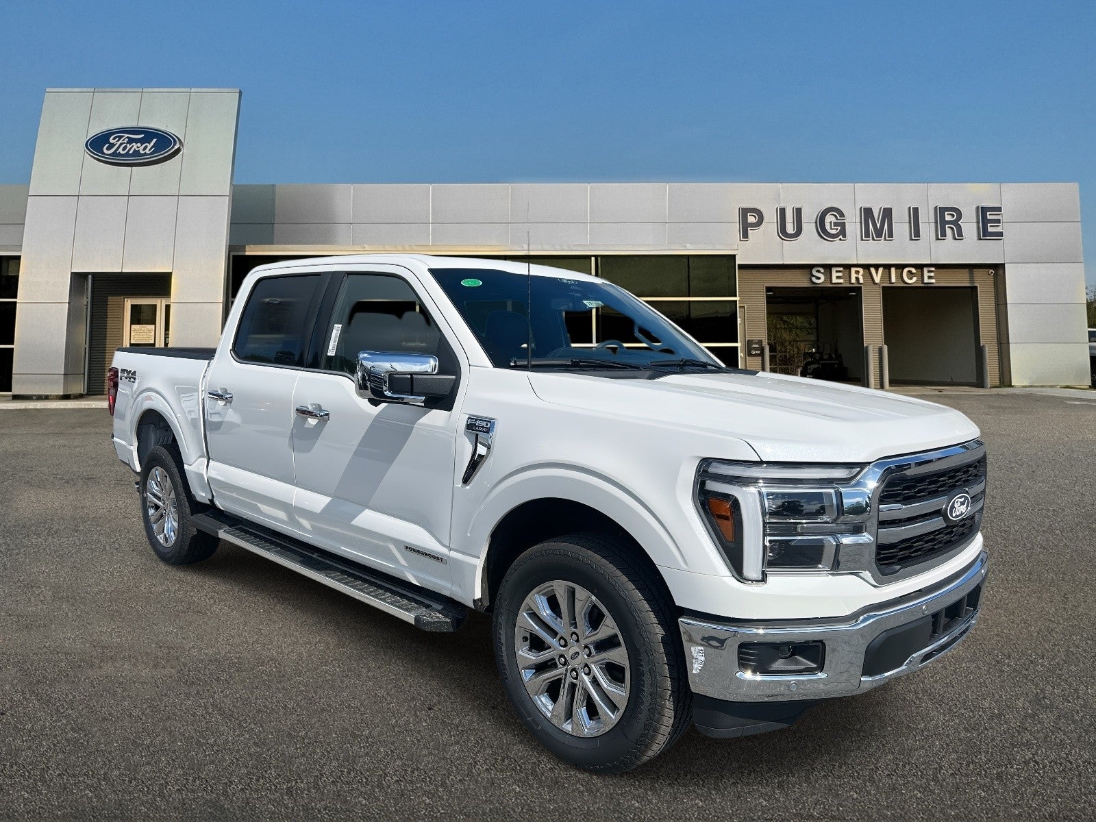 Star White Metallic Trico 2025 Ford F-150 Pickup Truck Four-Wheel Drive Automatic