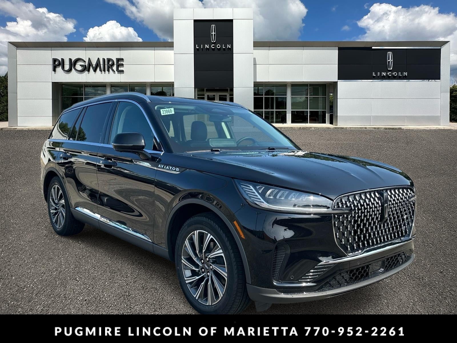 Infinite Black Metallic Clearcoat 2026 Lincoln Aviator SUV / Crossover Rear-Wheel Drive Automatic