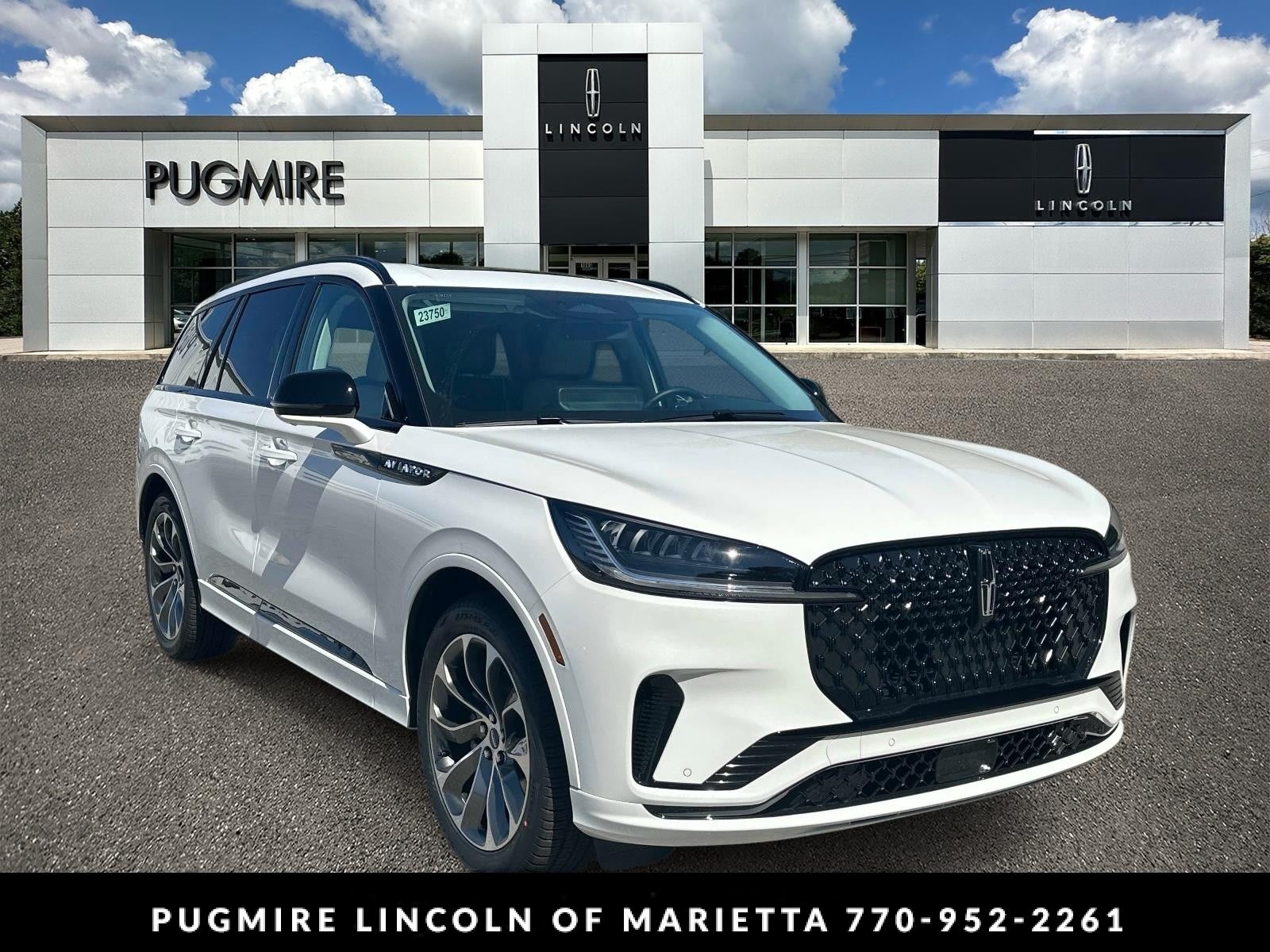 Pristine White Metallic Tri-Coat 2026 Lincoln Aviator SUV / Crossover Rear-Wheel Drive Automatic