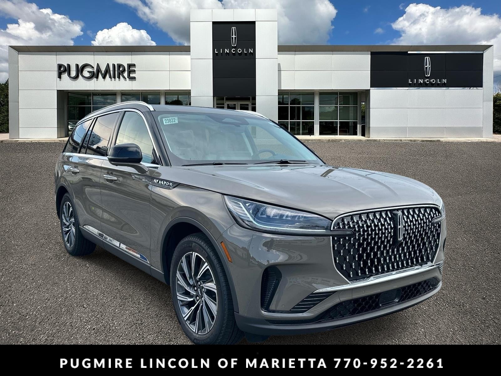 Harbor Gray Clearcoat 2026 Lincoln Aviator SUV / Crossover Rear-Wheel Drive Automatic