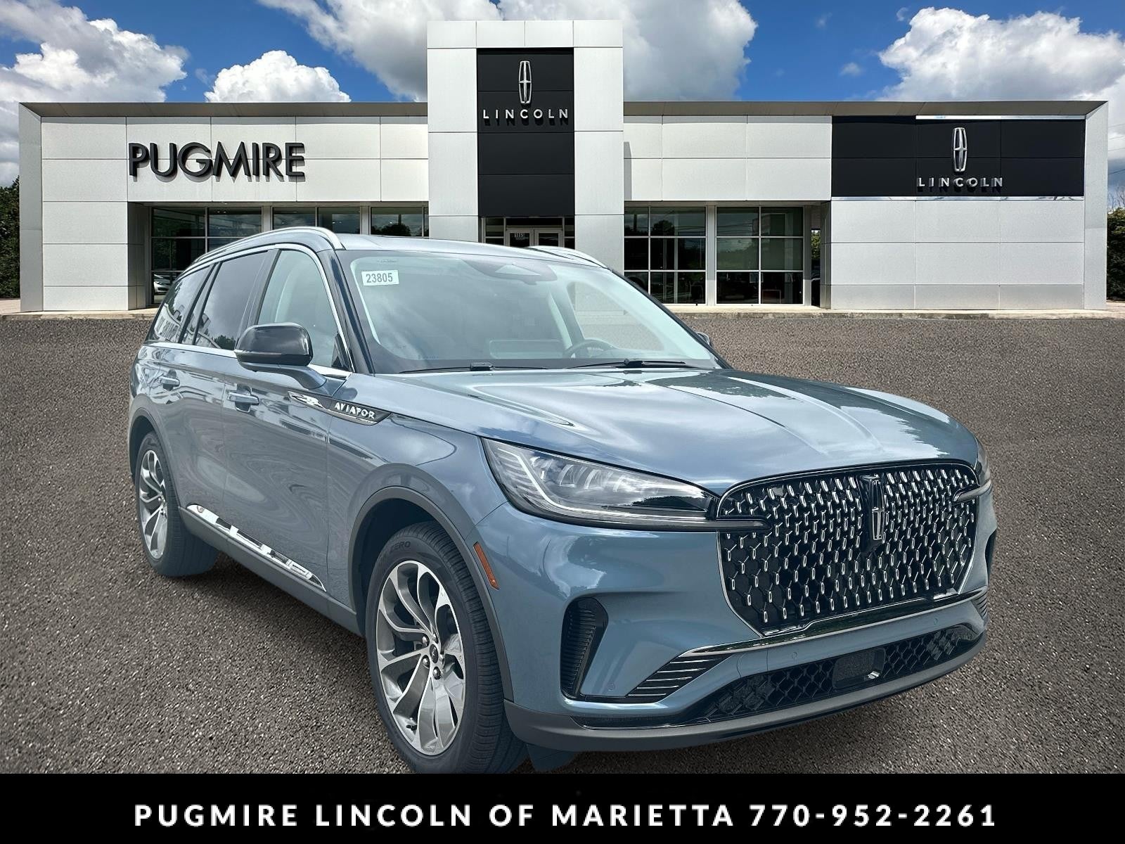 Whisper Blue Metallic Clearcoat 2026 Lincoln Aviator SUV / Crossover Rear-Wheel Drive Automatic