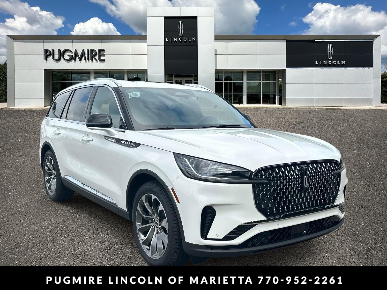Pristine White Metallic Tri-Coat 2026 Lincoln Aviator SUV / Crossover Rear-Wheel Drive Automatic