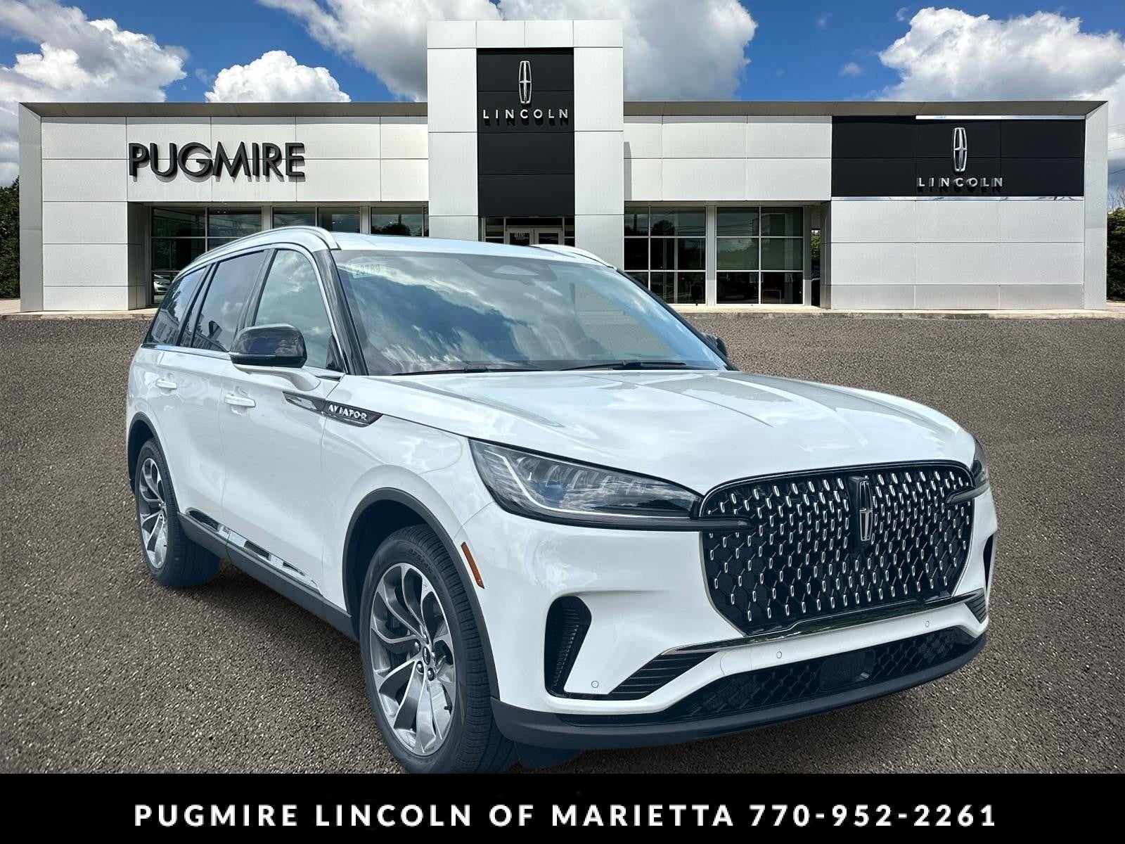 Pristine White Metallic Tri-Coat 2026 Lincoln Aviator SUV / Crossover All-Wheel Drive Automatic