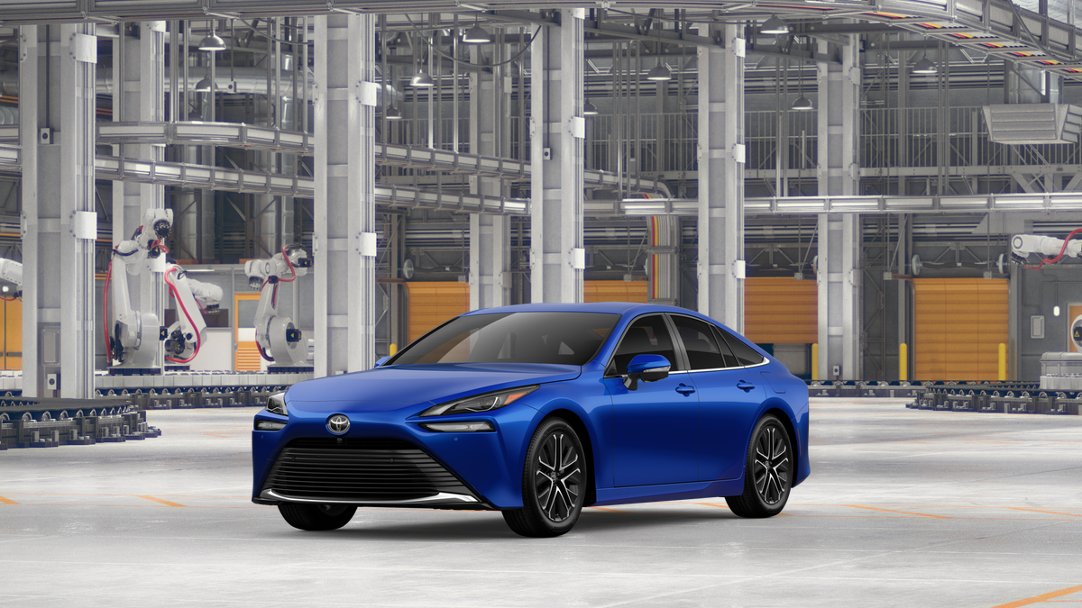 Hydro Blue [Extra_Cost_Color] 2026 Toyota Mirai Sedan Rear-Wheel Drive 1-Speed Automatic