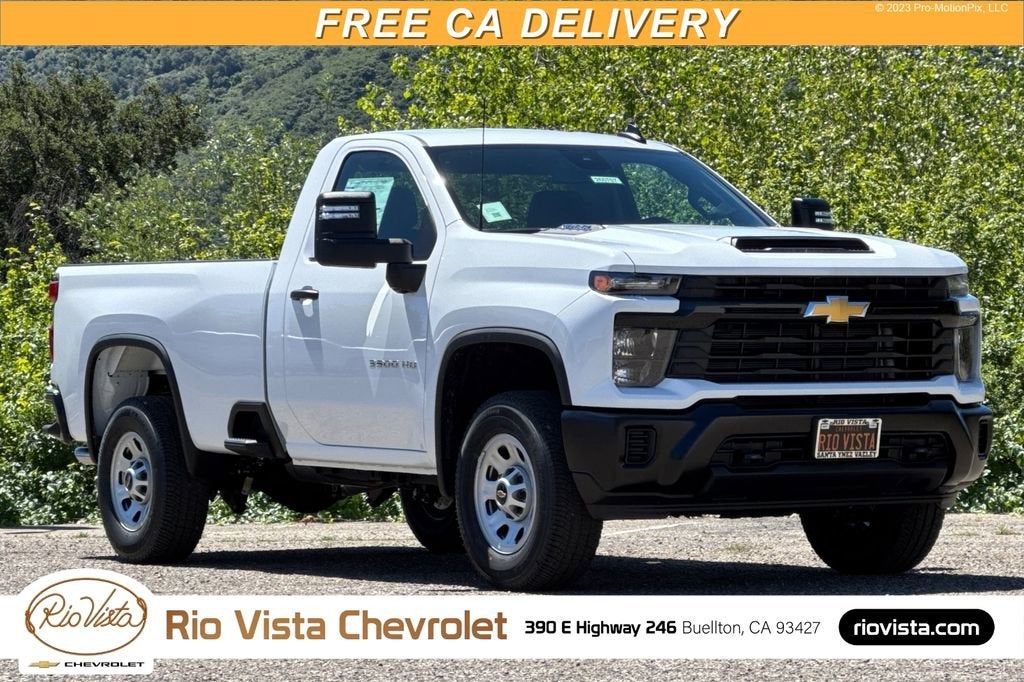 Summit White 2026 Chevrolet Silverado 3500HD Pickup Truck 4X2 Automatic