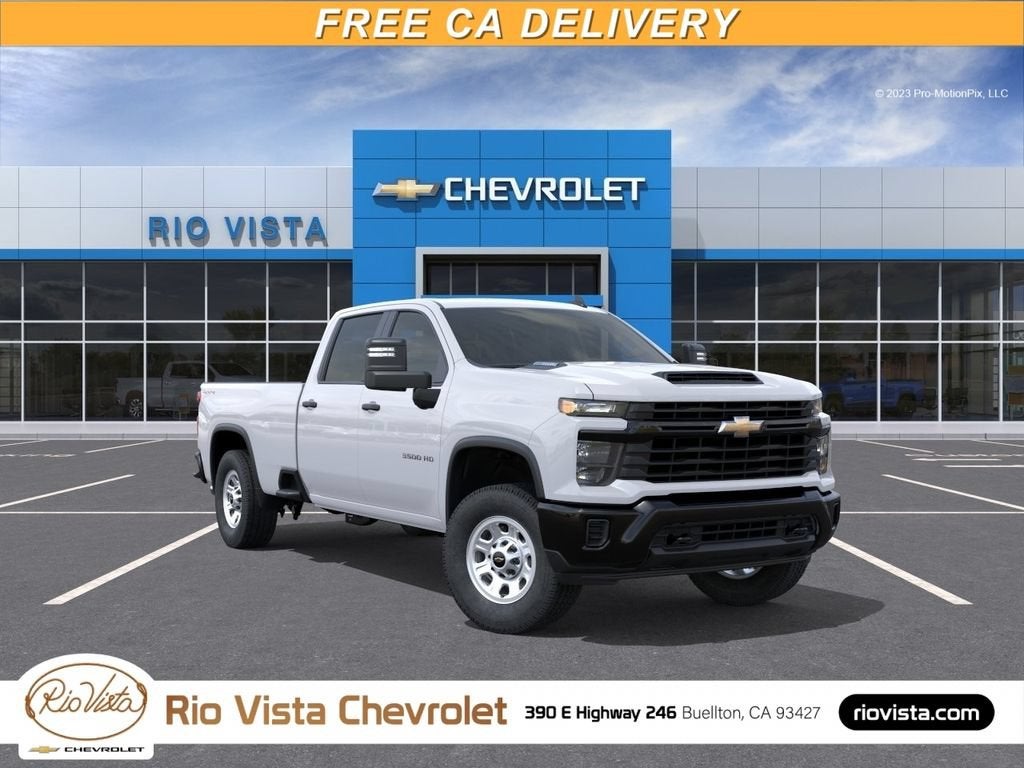 Summit White 2026 Chevrolet Silverado 3500HD Pickup Truck Four-Wheel Drive Automatic