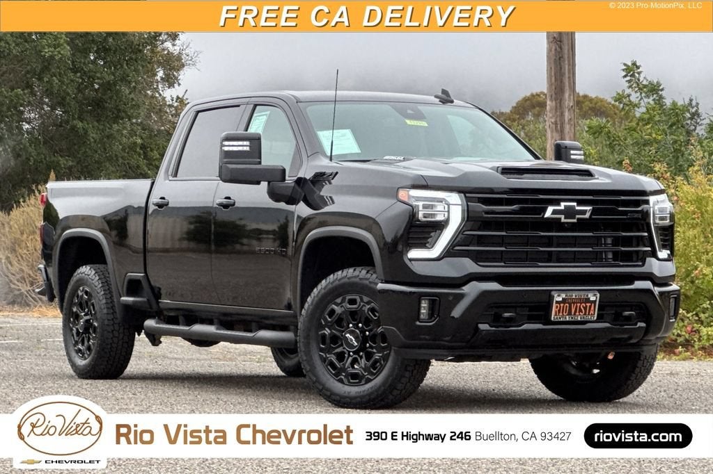 Black 2024 Chevrolet Silverado 2500HD Pickup Truck Four-Wheel Drive Automatic