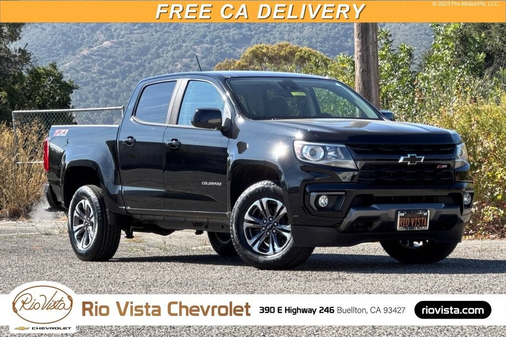 Black 2021 Chevrolet Colorado Pickup Truck Four-Wheel Drive Automatic