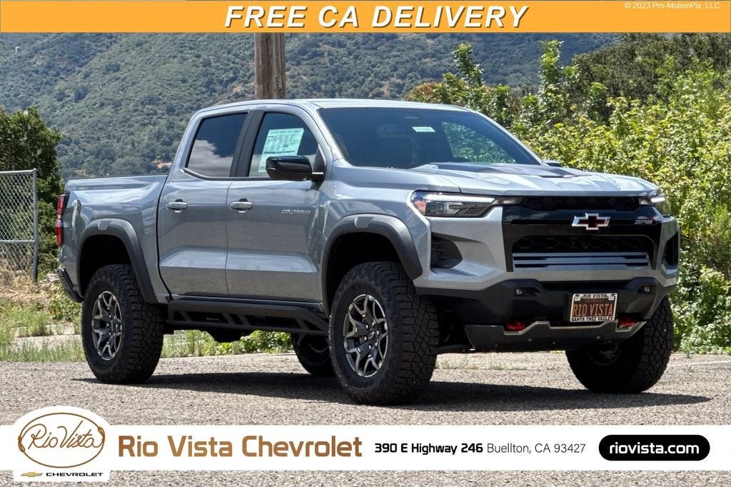 Sterling Gray Metallic 2026 Chevrolet Colorado ZR2 Crew Cab 4WD Pickup Truck Four-Wheel Drive Automatic