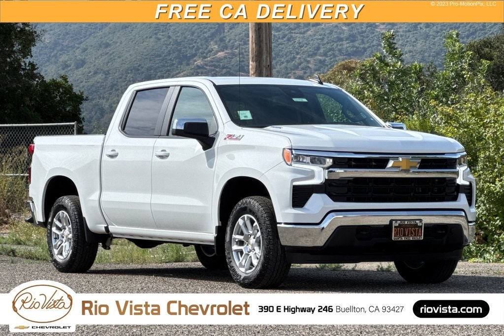 Summit White 2026 Chevrolet Silverado 1500 LT Crew Cab 4WD Pickup Truck Four-Wheel Drive Automatic