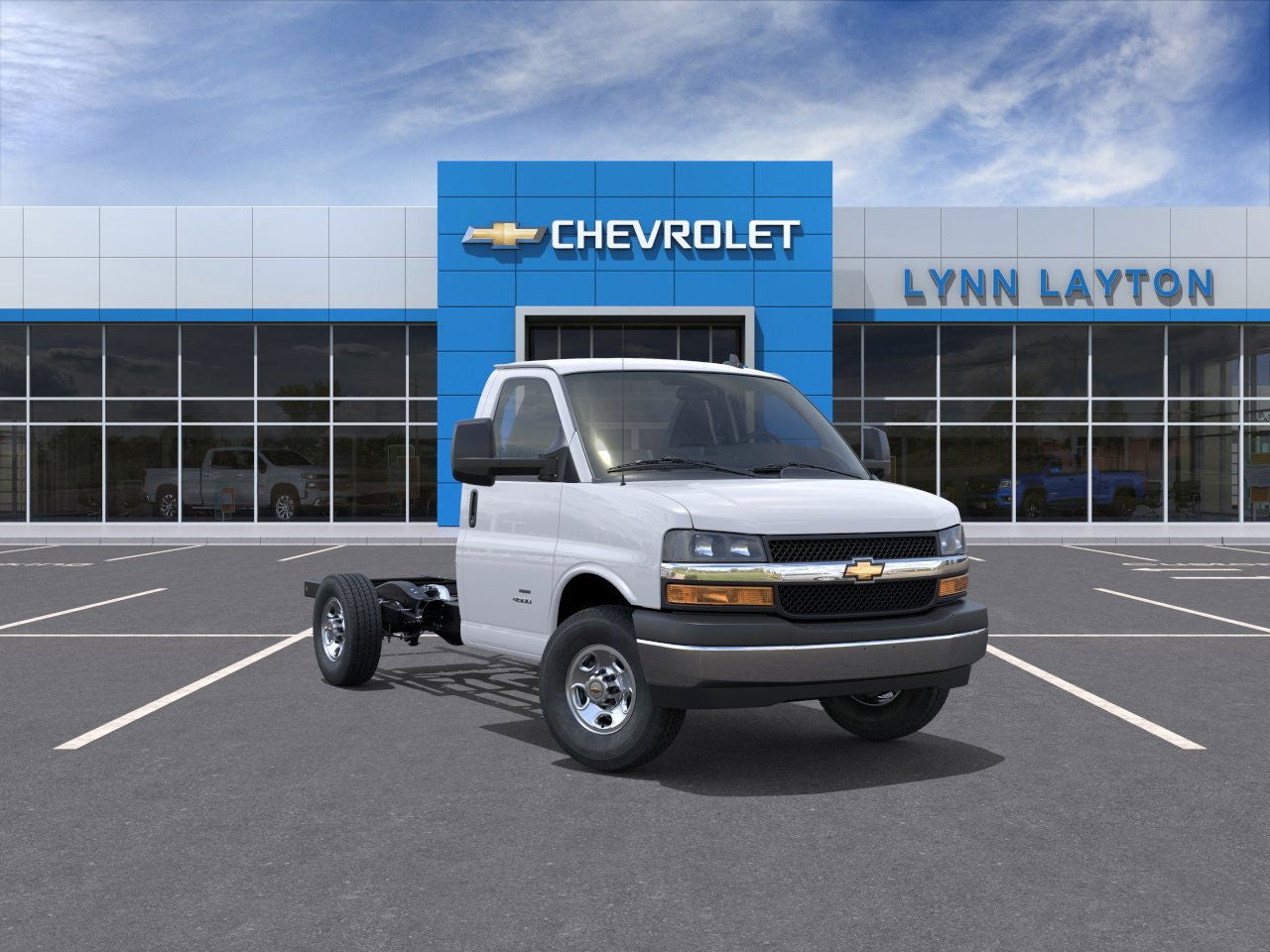 Summit White 2025 Chevrolet Express Chassis Van Rear-Wheel Drive Automatic