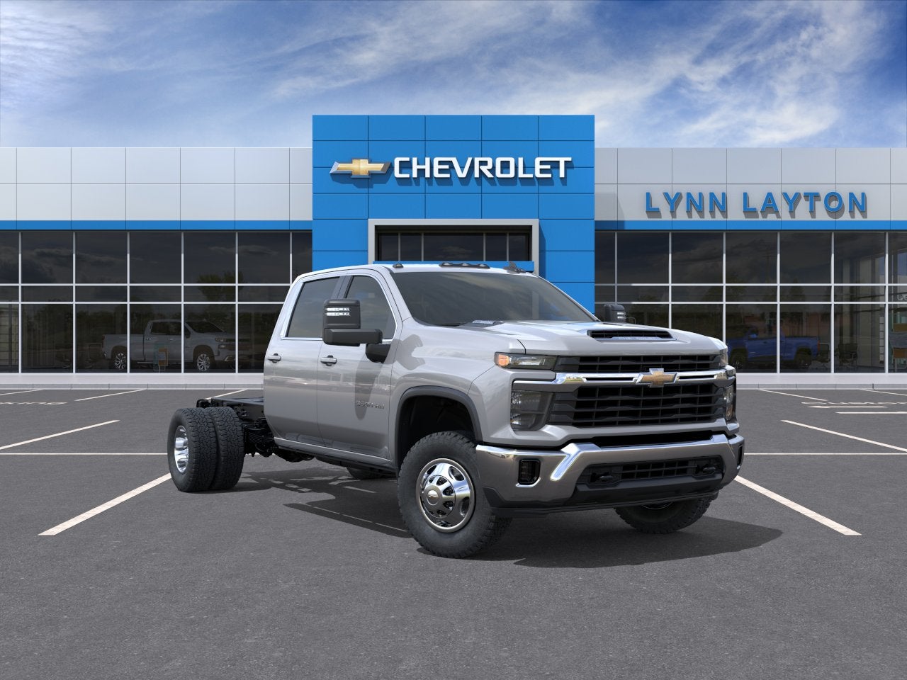 Sterling Gray Metallic 2026 Chevrolet Silverado 3500HD Chassis Pickup Truck Four-Wheel Drive Automatic