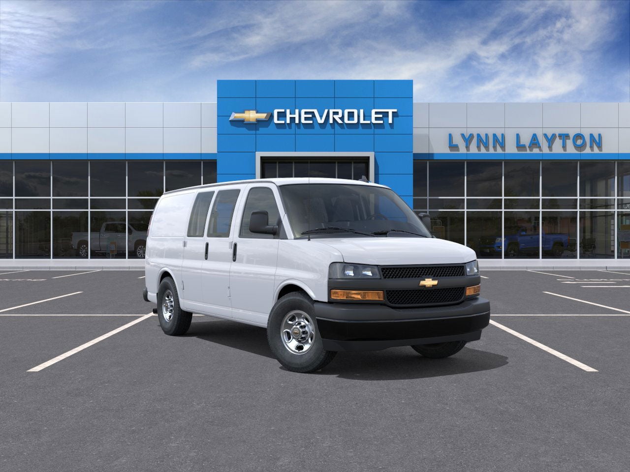 Summit White 2025 Chevrolet Express Cargo Van Rear-Wheel Drive Automatic