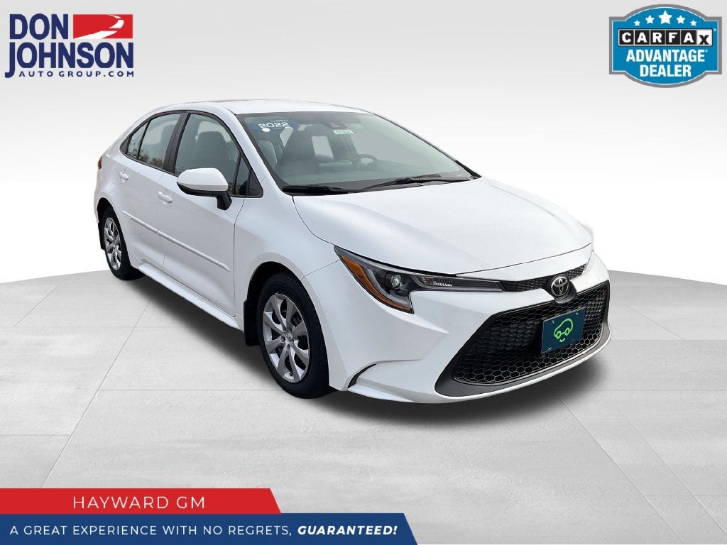 White 2022 Toyota Corolla Sedan Front-Wheel Drive Automatic
