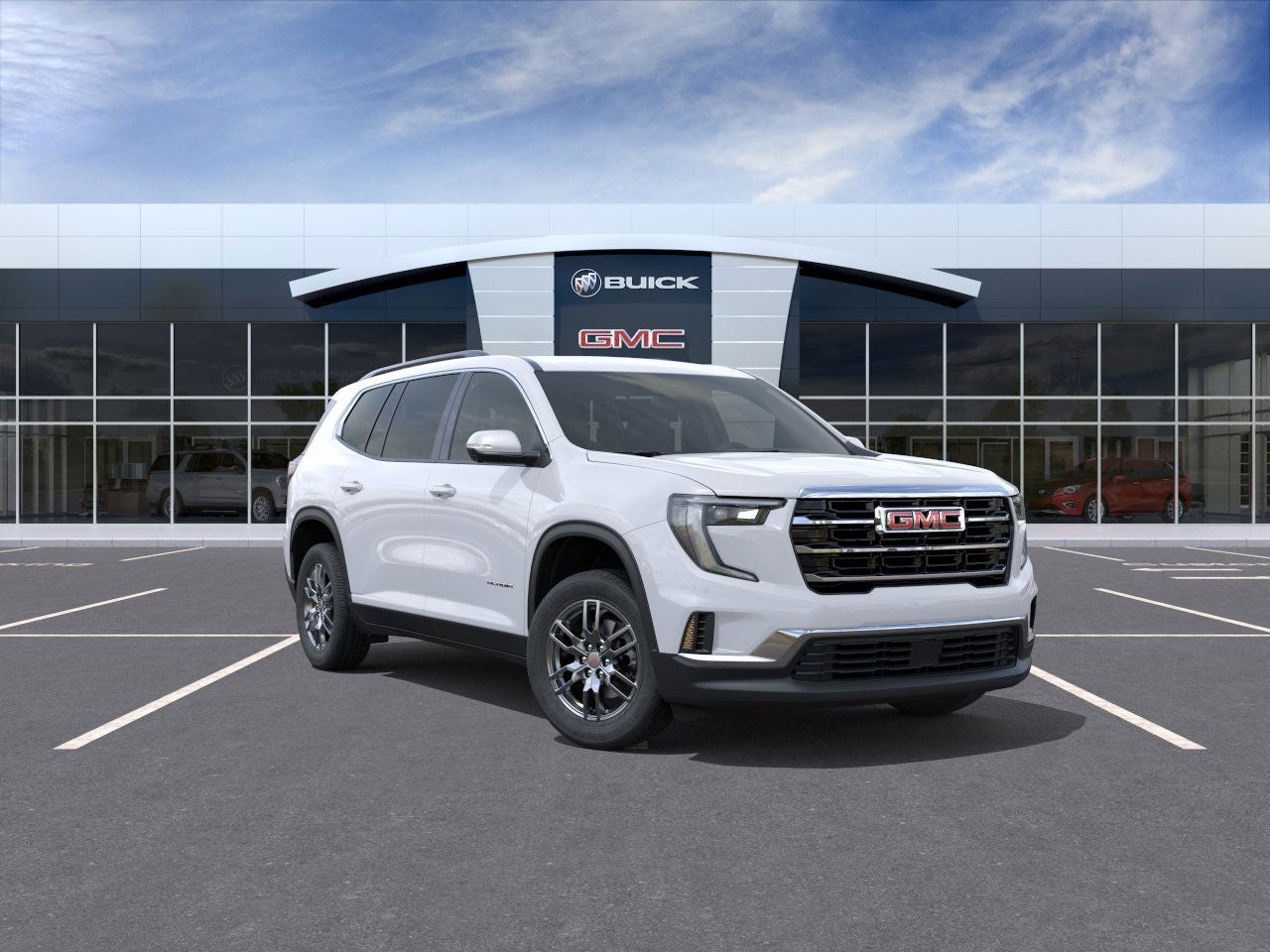 Summit White 2026 GMC Acadia SUV / Crossover Front-Wheel Drive Automatic