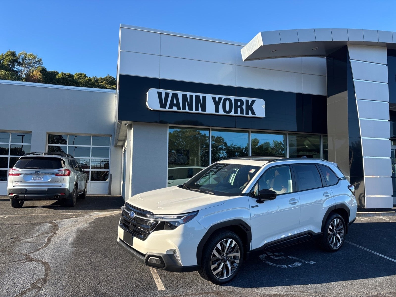 Crystal White Pearl 2026 Subaru Forester Hybrid SUV / Crossover All-Wheel Drive Continuously Variable Transmission
