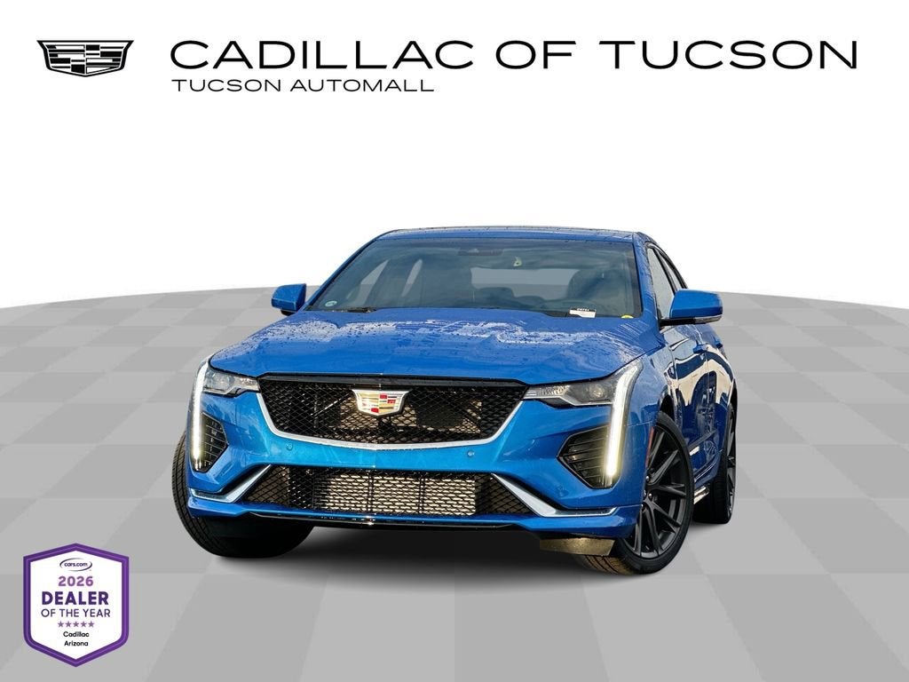 Coastal Blue Metallic 2026 Cadillac CT4 Sedan Rear-Wheel Drive Automatic