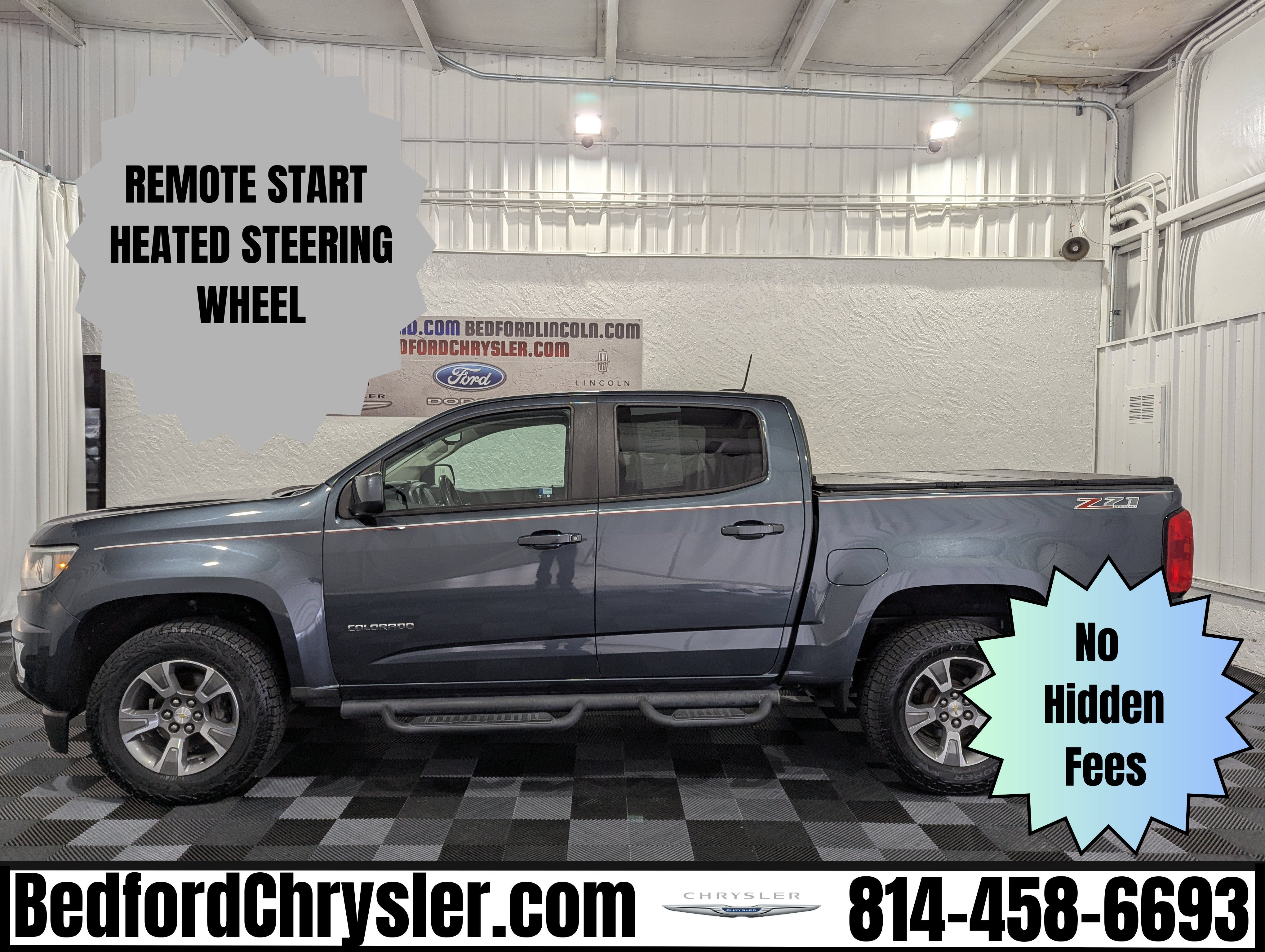 Shadow Gray Metallic 2019 Chevrolet Colorado Pickup Truck Four-Wheel Drive Automatic