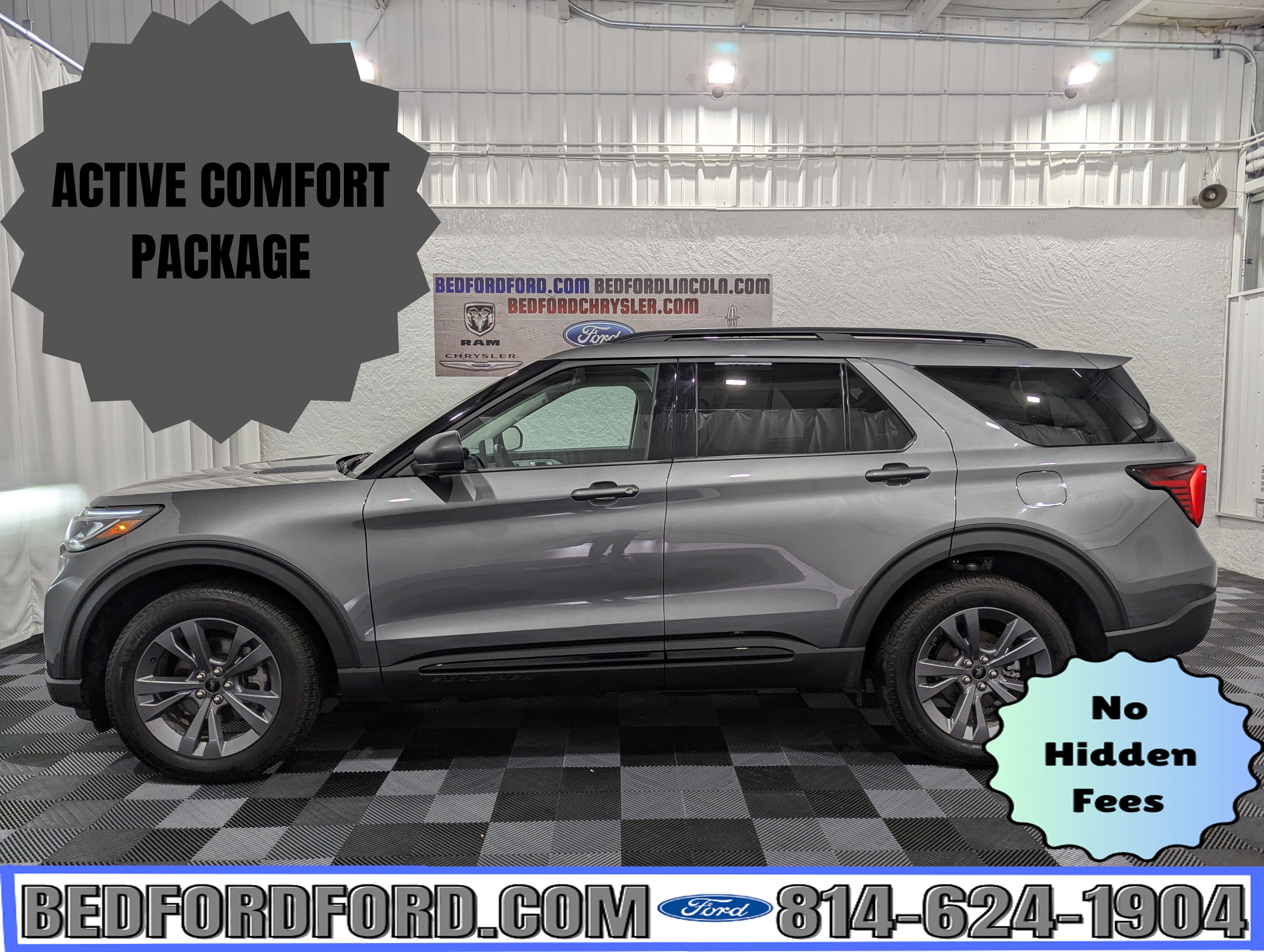 Carbonized Gray Metallic 2026 Ford Explorer SUV / Crossover All-Wheel Drive 10-Speed Automatic