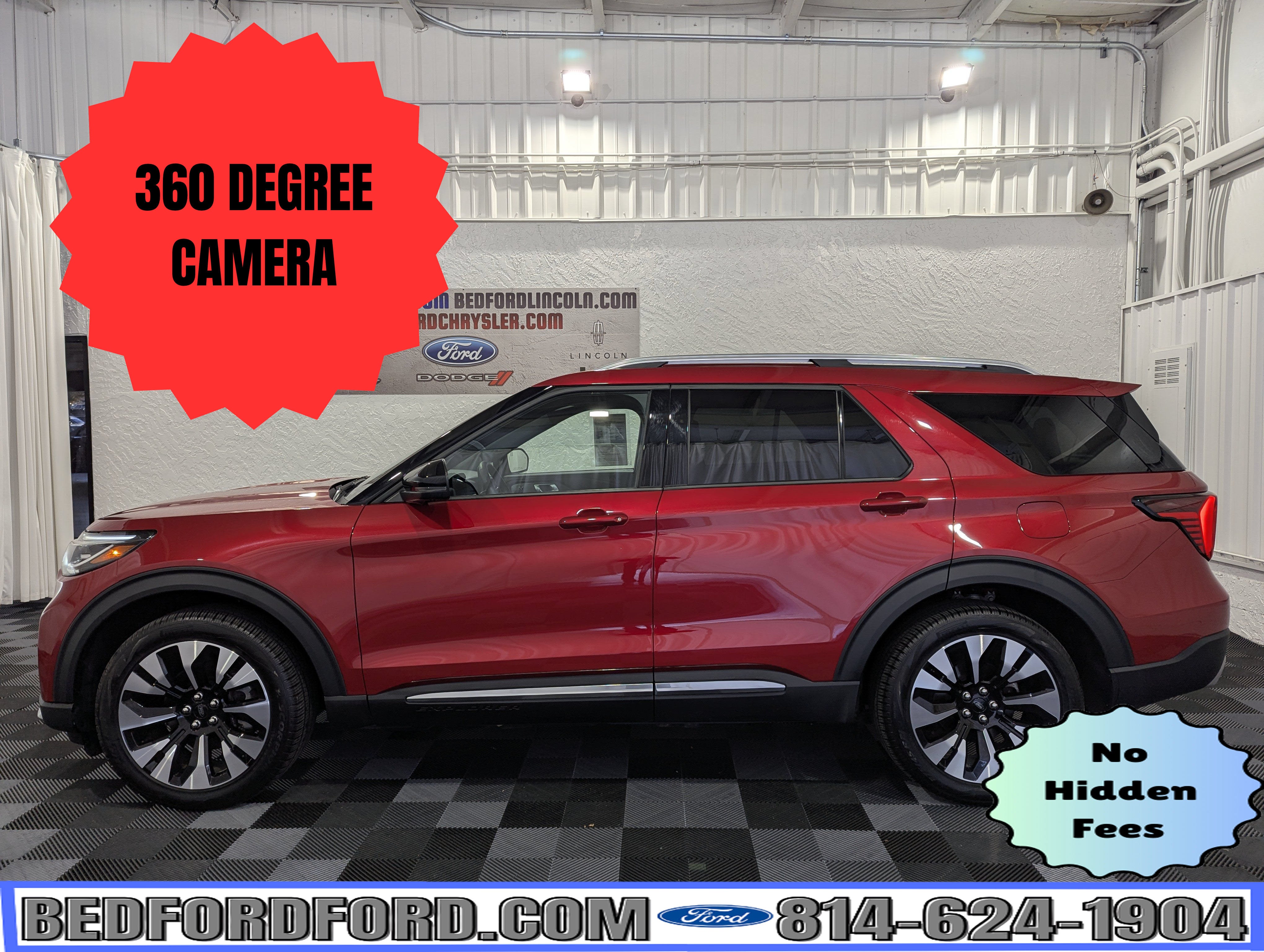Rapid Red Metallic 2026 Ford Explorer SUV / Crossover All-Wheel Drive 10-Speed Automatic